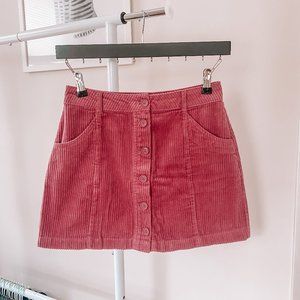 Adorable Pink Corduroy Skirt